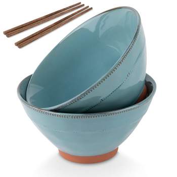 Kook Terracotta Ramen Bowls, 36 Oz, Set of 2