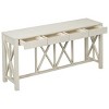 60'' Acacia Wood Console Table with Storage,Modern Farmhouse Entryway or Sofa Table for Hallway or Dining Room–The Pop Home - 4 of 4