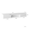Floating TV Stand Wall Mounted with 16-Color LED & Charging Station, 63" Modern Media Console for 65 Inch TV-3irtyhousy - 4 of 4