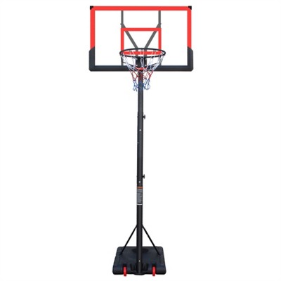 YONWAY Basketball Hoop 5.73-10FT Height Adjustable Portable Basketball Goal for Indoor Outdoor Basketball Stand 44in Backboard with Wheels