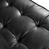ORRD Mid-Century Modern 3-Seat Sofa, PU Leather Tufted Couch with Solid Wood Legs & Bolster Pillows for Living Room, Office - 4 of 4