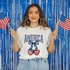 Simply Sage Market America Flag Cherries Coquette Short Sleeve Tee - 2 of 4