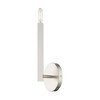 Livex Lighting Monaco 1 - Light Wall Light in  Brushed Nickel - 3 of 4