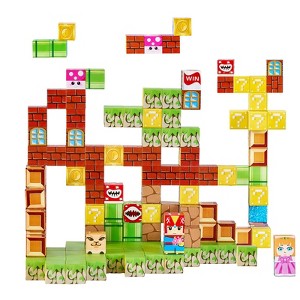 VEVOR Magnetic Blocks, 100 PCS Magnet Blocks Set, Magnetic Building Cubes for Kids, STEM Montessori Sensory Toys, Multicolored - 1 of 4