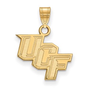 Black Bow Jewelry 14k Yellow Gold Central Florida Knights NCAA Small Pendant - 1 of 3