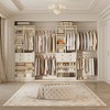Aheaplus Walk-In Closet System with 6 Hanging Rods and Adjustable Shoes Shelves, Wooden Closet Storage with Drawers - 2 of 4
