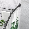 Curved Shower Curtain Rod 43" to 72" Adjustable, Aluminum Rustproof Expandable Round Shower Curtain Rod - 4 of 4