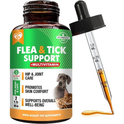 Beloved Pets Oral Flea & Tick Support Multivitamin Supplement for Dogs & Cats, 2 Oz - 1 Pack