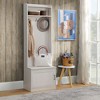 NicBex 38 inch Hall Tree for Hallway,Modern Coat Racks with Hooks and Shoe Storage,Entryway Furniture for Hallway,Living Room,Bedroom - 2 of 4