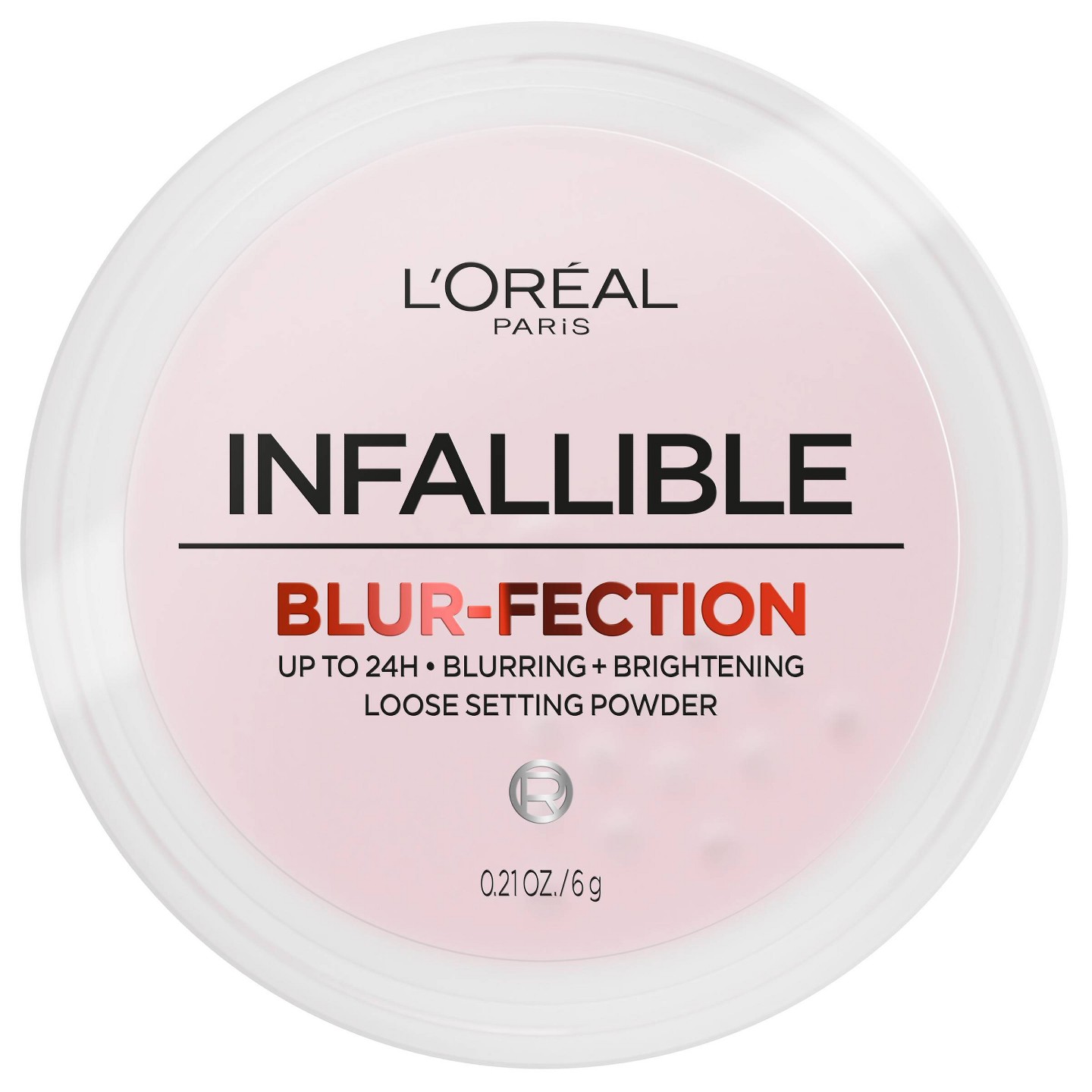 Рассыпчатая пудра-фиксатор L'Oreal Paris Infallible Blur-fection, Brightening Light Pink, цвет: Светлый розовый — фото 1