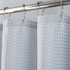 RT Designer Collection Bento Waffle Jacquarduard Shower Curtain 70" x 72" Silver - 3 of 4