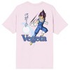Dragon Ball Z Vegeta Crew Neck Short Sleeve Light Pink Men's T-shirt - 4 of 4