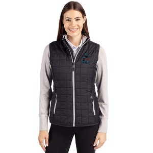 Miami Marlins Cutter & Buck Rainier PrimaLoft® Womens Eco Insulated Full Zip Puffer Vest - 1 of 1
