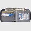 Alpine Swiss Logan Zipper Bifold Wallet For Men or Women RFID Safe Comes in a Gift Box - 2 of 4