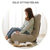 Racxily Ergonomic Gray Reclining Chair - Multifunctional Chair with 4-Segment Back, 3 Modes, Folding Space-Saving, for Living Room/Bedroom/Balcony - 3 of 4