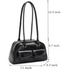 FATMOON Y2K Shoulder Bag for Women, Small Purse, Trendy Retro Women's Shoulder Handbags Purses with Multiple Pockets, Zipper Closure - 3 of 4