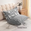 2 Pack Triple-Layer Cotton Pillow Shams, Breathable Thermal Yarn-Dyed Pillowcases - NTBAY - 4 of 4