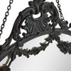 Storied Home Vintage Pewter Framed Wall Mirror with Decorative Chain: Round, No Assembly Required - 4 of 4