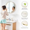 ChicFurnit Decorative Wall Mirrors 30 Inch Round Mirror Wall Mounted Circle Mirrors Vanity Mirror for Bathroom Living Room, Gold, 30.00"*0.70"*30.00" - 4 of 4