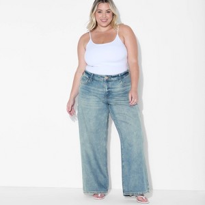 Women's Low-Rise Baggy Jeans - Wild Fable™ - 1 of 3