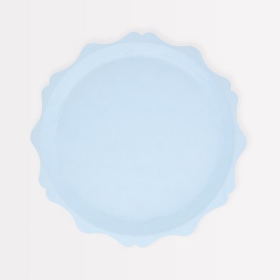 Meri Meri Blue Decorative Edge Compostable Side Plates (Pack of 8)