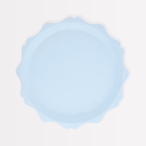 Meri Meri Blue Decorative Edge Compostable Side Plates (Pack of 8) - 1 of 3