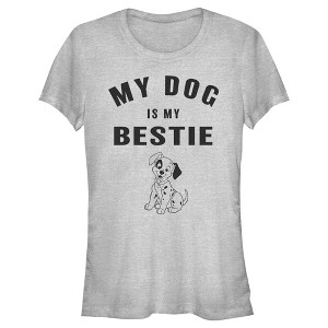 Juniors Womens One Hundred and One Dalmatians My Dog is my Bestie T-Shirt - 1 of 4