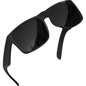 grinderPUNCH XL Polarized Oversized Sunglasses  Lightweight Men's Big Wide Head UV Protection for Sports, Driving, Fishing  Large Face Fit (Matte) - 1 of 4