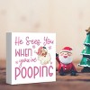 Funny Christmas Bathroom Decor, Pink Christmas Decoration, Funny Gift Decorations for Bathroom - 4 of 4