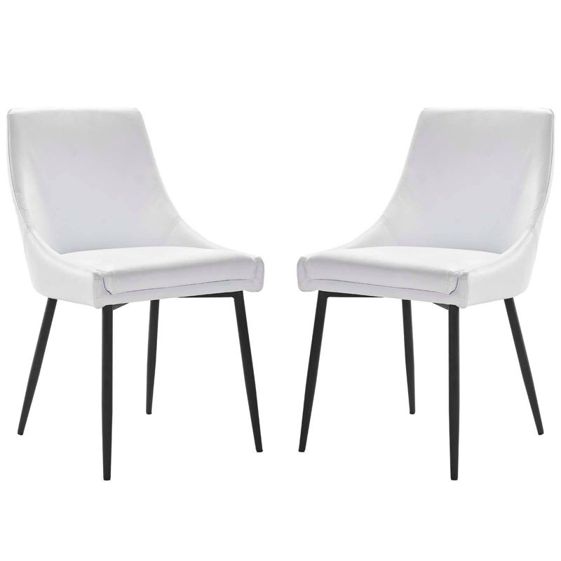 Set of 2 Viscount Vegan Leather Dining Chairs - Modway, 1 of 8