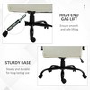 TiramisuBest 500lbs Big & Tall Office Chair, Wide Linen Seat, Adjustable Height, Swivel Wheels, Tilt, Cream White - 2 of 4
