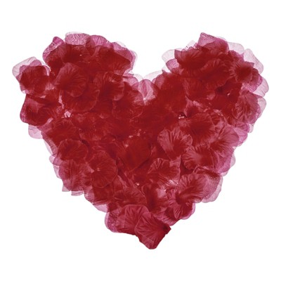 Unique Bargains Decoration Wedding Party Silk Artificial Flower Petals Dark Red 3000 Pcs