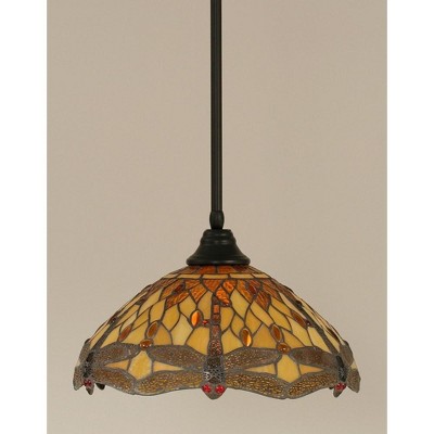 Toltec Lighting Any 1 - Light Pendant In Matte Black With 16