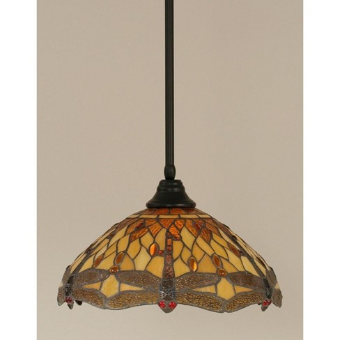 Toltec Lighting Any 1 - Light Pendant In Matte Black With 16