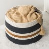 Cotton Round Laundry and Storage Basket - M - 4 of 4