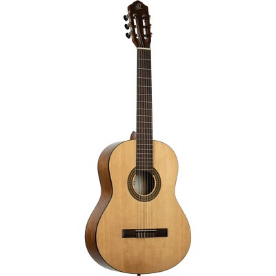 Ortega Guitars Picker's Pack - Student Series Full Size Nylon Classical Guitar Pack - Includes: Tuner, Picks, Strings, Strap, Stand & Bag