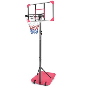 Dexmalle Portable Basketball Goal System with Stable Base and Wheel - 1 of 4