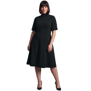 avenue black dress Women's Ponte Fit and Flare this dress has got Size:US 16W Kitten d amour black homecoming dresses Eliza J Women's Sculpted