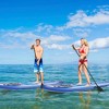 Costway 11’ Inflatable Stand Up Paddle Board SUP W/Carrying Bag Aluminum Paddle Navy - 2 of 4