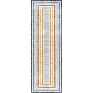Nuloom Alienor Striped Pet Friendly Machine Washable Area Rug - 1 of 4
