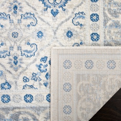Elysian Gray Synthetic 24" Hand-Knotted Easy Care Rug