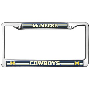McNeese State Cowboys Logo Full Size Standard License Plate Metal Frame - 1 of 4