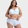 Women's Woven Cotton Lingerie Bloomer - Auden™ White - 3 of 3