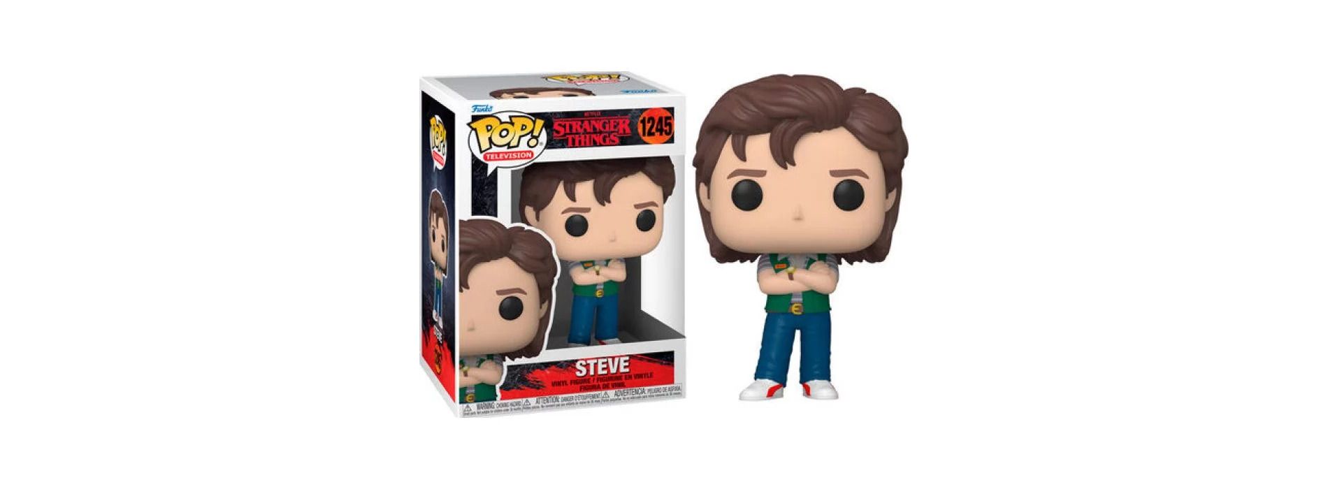 Funko Pop! Television: Stranger Things - Steve Vinyl Figure #1245 #62398