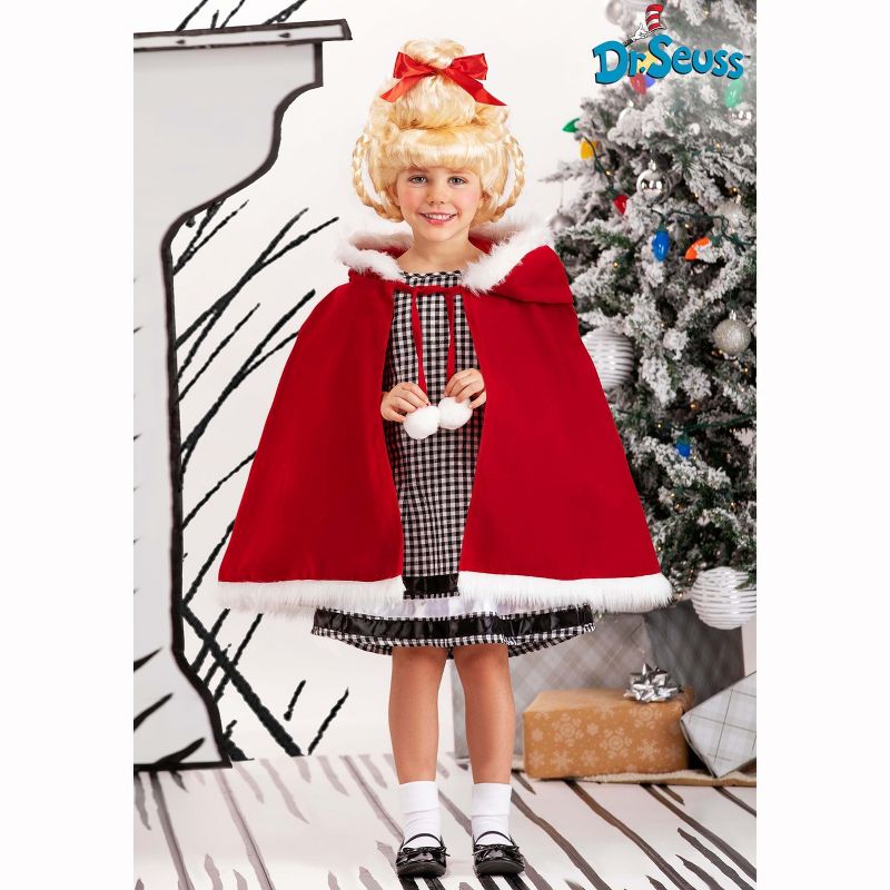 HalloweenCostumes.com Toddler Cindy Lou Who Christmas Girl Costume, 5 of 10