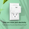 Itopfox Flat Outlet Extender, 3 Way Adapter with 10 Wire Fixing Grooves, 2-Prong 180 Degree Swivel Wall Plug, Slim Folding Outlet Splitter - 4 of 4