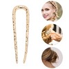 Unique Bargains Women's U-shaped Texture Hair Pin 1 Pc - 3 of 4