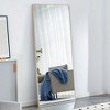 DOMETOUR Solid Wood Frame Full-length Mirror, Dressing Mirror, Bedroom Home Porch, Decorative Mirror, Wall Mounted - 3 of 4