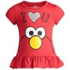 Sesame Street Big Bird Cookie Monster Elmo Girls Pullover T-Shirt and Leggings Outfit Set Toddler - 3 of 4