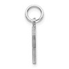 Black Bow Jewelry 14k White Gold, Julia Collection, Small Satin Block Initial R Pendant - 2 of 4